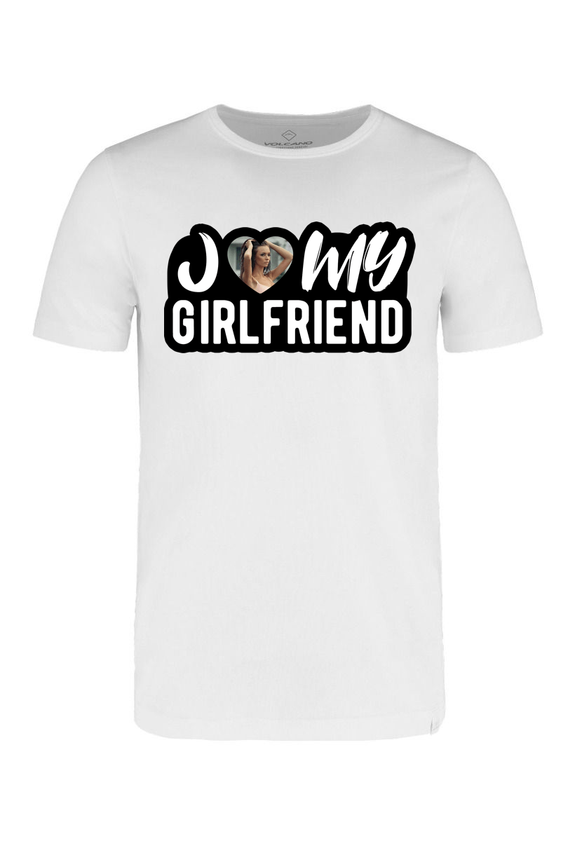 Koszulka z twoim zdjęciem - I Love my Girlfriend 