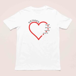 Dzien Dziadka - Koszulka personalizowana z imionami wnuków