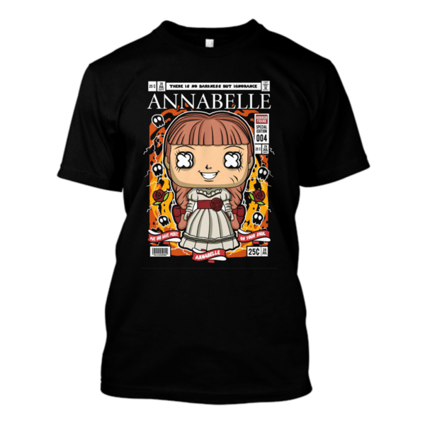 Śmieszna koszulka pop-art Anabelle