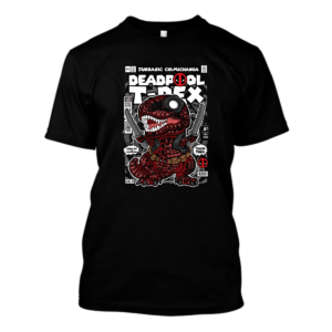 Koszulka bootleg pop art - Trex Deadpool