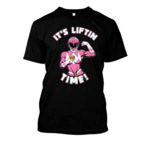 Koszulka na siłke Power ranger- Różowy