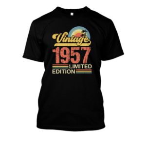 Koszulka vintage na urodziny - 1957 imited