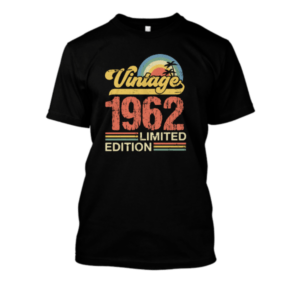 Koszulka vintage na urodziny - 1962 limited