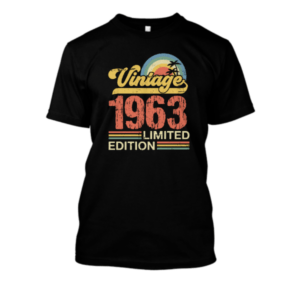 Koszulka vintage na urodziny - 1963 limited