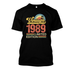 Koszulka personalizowana vintage - 1989 na urodziny