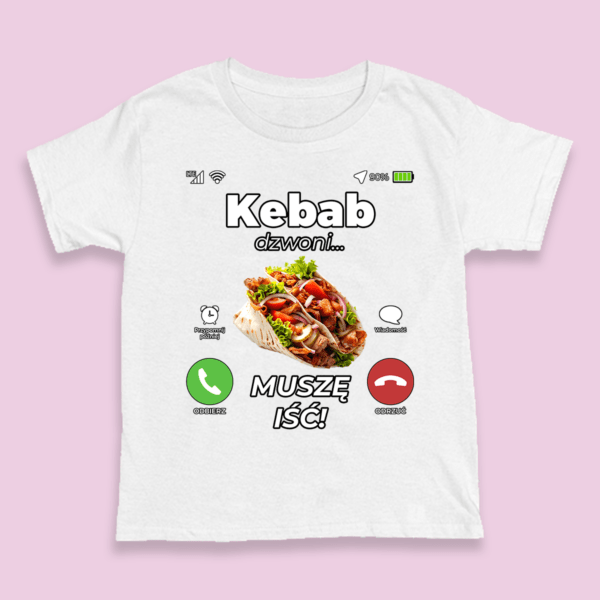 Śmieszna koszulka na urodziny - Kebab dzwoni