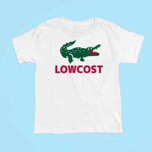 Śmieszna koszulka Lowcost - Lacoste krokodyl