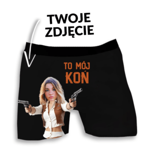 Śmieszne bokserki z twarzą - To mój koń kowboj