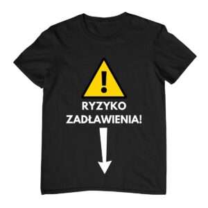 Śmieszna Koszulka - Ryzyko Zadławienia!