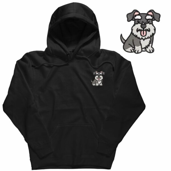 Bluza hoodie z haftowanym psem - Terrier szkocki